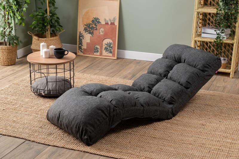 1-istuttava vuodesohva Atelier Del Sofa Fuwa Single (60 x 50 x 60 cm) Tummanharmaa - Tummanharmaa - Huonekalut - Tuoli & nojatuoli - Nojatuoli & lepotuoli - Vuodetuoli