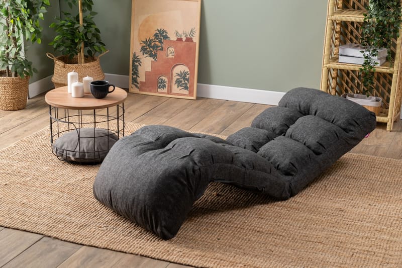 1-istuttava vuodesohva Atelier Del Sofa Fuwa Single (60 x 50 x 60 cm) Tummanharmaa - Tummanharmaa - Huonekalut - Tuoli & nojatuoli - Nojatuoli & lepotuoli - Vuodetuoli