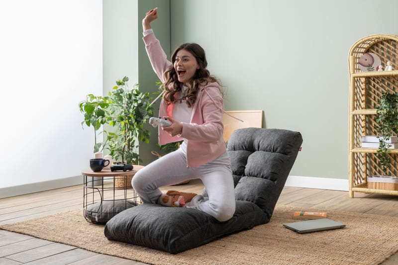 1-istuttava vuodesohva Atelier Del Sofa Fuwa Single (60 x 50 x 60 cm) Tummanharmaa - Tummanharmaa - Huonekalut - Tuoli & nojatuoli - Nojatuoli & lepotuoli - Vuodetuoli