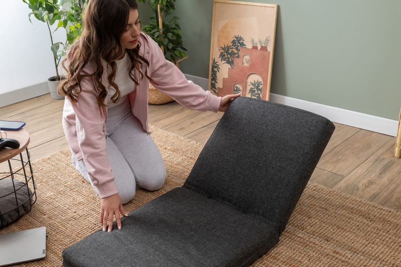 1-istuttava vuodesohva Atelier Del Sofa Tera Single (55 x 65 x 60 cm) Tummanharmaa - Tummanharmaa - Huonekalut - Tuoli & nojatuoli - Nojatuoli & lepotuoli - Vuodetuoli