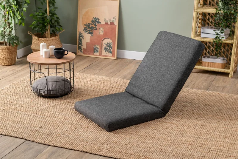 1-istuttava vuodesohva Atelier Del Sofa Tera Single (55 x 65 x 60 cm) Tummanharmaa - Tummanharmaa - Huonekalut - Tuoli & nojatuoli - Nojatuoli & lepotuoli - Vuodetuoli