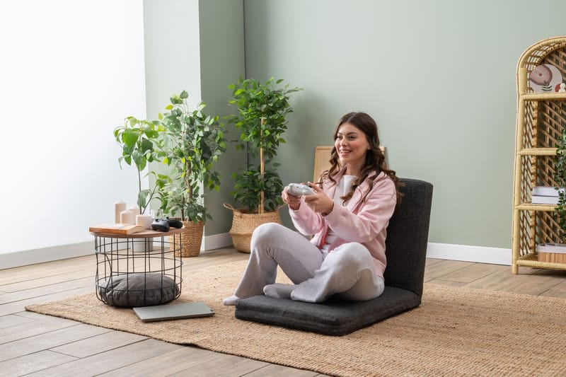 1-istuttava vuodesohva Atelier Del Sofa Tera Single (55 x 65 x 60 cm) Tummanharmaa - Tummanharmaa - Huonekalut - Tuoli & nojatuoli - Nojatuoli & lepotuoli - Vuodetuoli