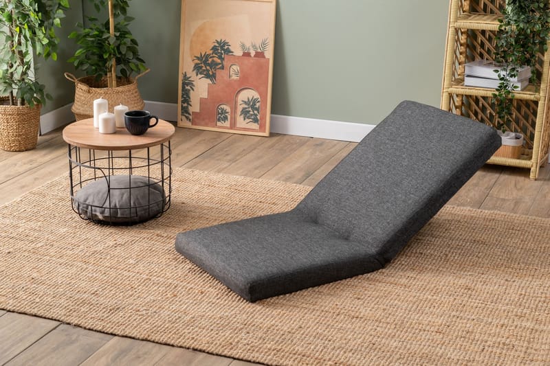 1-istuttava vuodesohva Atelier Del Sofa Tera Single (55 x 65 x 60 cm) Tummanharmaa - Tummanharmaa - Huonekalut - Tuoli & nojatuoli - Nojatuoli & lepotuoli - Vuodetuoli