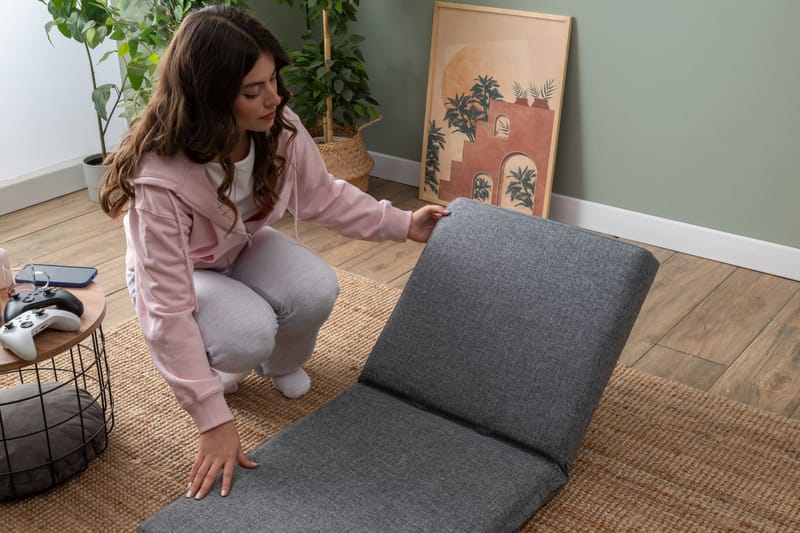 1-istuttava vuodesohva Atelier Del Sofa Tera Single (55 x 65 x 60 cm) Vaaleanharmaa - Vaaleanharmaa - Huonekalut - Tuoli & nojatuoli - Nojatuoli & lepotuoli - Vuodetuoli