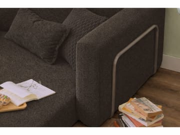 1-istuttava vuodesohva Atelier Del Sofa Wello Single (80 x 70 cm) Antrasiitti - Antrasiitti - Huonekalut - Tuoli & nojatuoli - Nojatuoli & lepotuoli - Vuodetuoli