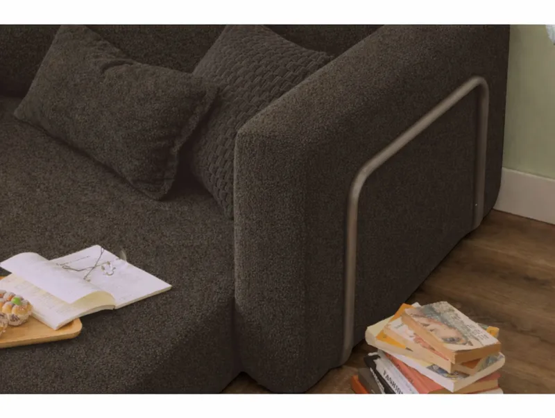 1-istuttava vuodesohva Atelier Del Sofa Wello Single (80 x 70 cm) Antrasiitti - Antrasiitti - Huonekalut - Tuoli & nojatuoli - Nojatuoli & lepotuoli - Vuodetuoli
