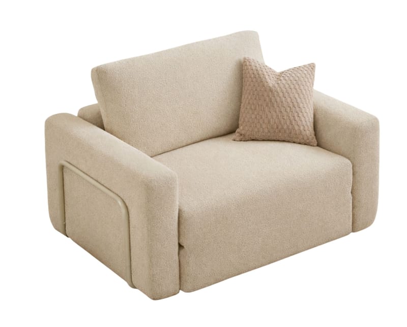 1-istuttava vuodesohva Atelier Del Sofa Wello Single (80 x 70 cm) Kermanvärinen, undefined