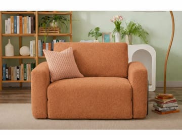 1-istuttava vuodesohva Atelier Del Sofa Wello Single (80 x 70 cm) Oranssi - Huonekalut - Tuoli & nojatuoli - Nojatuoli & lepotuoli - Vuodetuoli