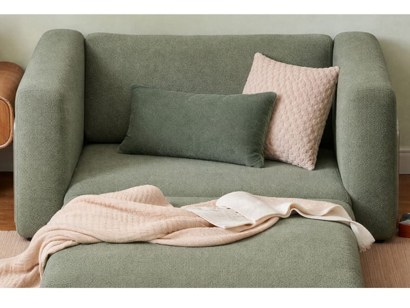 1-istuttava vuodesohva Atelier Del Sofa Wello Single (80 x 70 cm) Vihreä - Huonekalut - Tuoli & nojatuoli - Nojatuoli & lepotuoli - Vuodetuoli