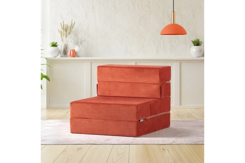 1-istuttava vuodesohva Maroubridgelcrest Oranssi - Oranssi - Huonekalut - Tuoli & nojatuoli - Nojatuoli & lepotuoli - Vuodetuoli