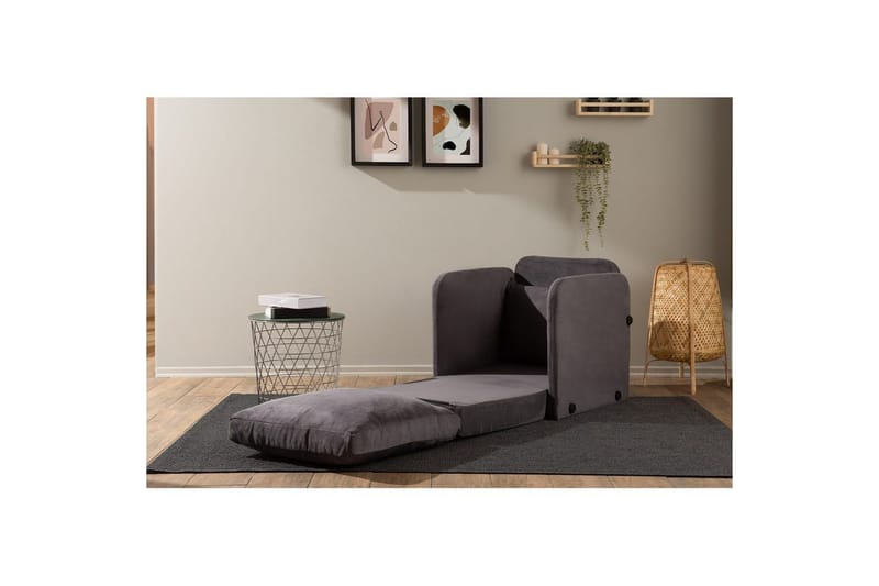 1-istuttava vuodesohva Rubby Harmaa - Harmaa - Huonekalut - Tuoli & nojatuoli - Nojatuoli & lepotuoli - Vuodetuoli