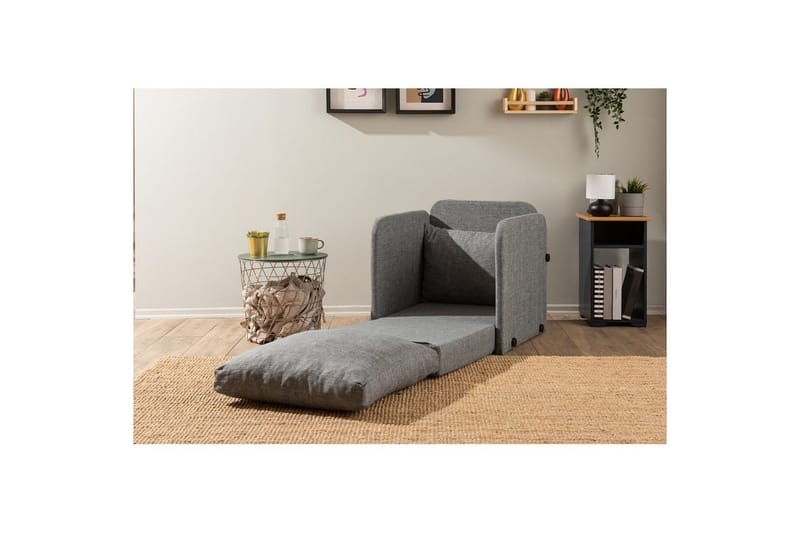 1-istuttava vuodesohva Rubby Vaaleanharmaa - Vaaleanharmaa - Huonekalut - Tuoli & nojatuoli - Nojatuoli & lepotuoli - Vuodetuoli