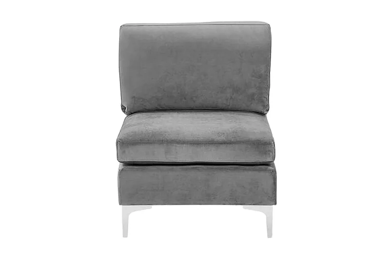 1:n ist moduuli Samkom - Sametti/Harmaa - Huonekalut - Tuoli & nojatuoli - Nojatuoli & lepotuoli