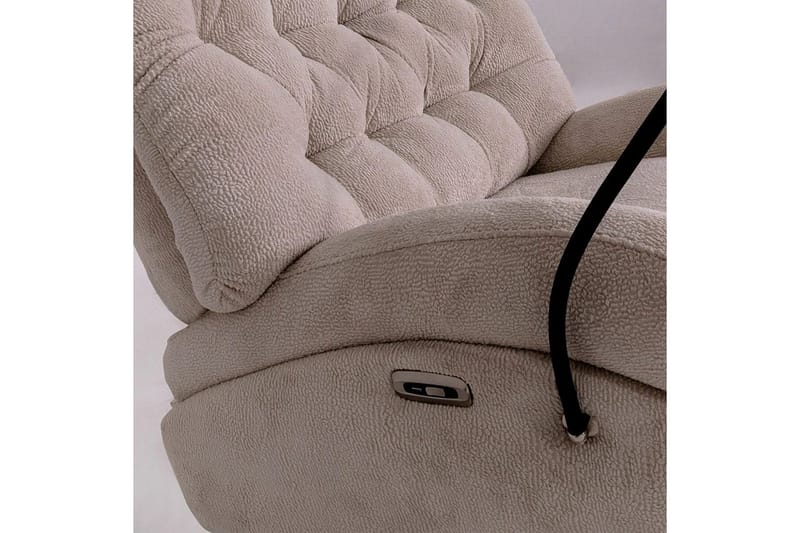 Adesis Sähköinen recliner-nojatuoli - Kermanvalkoinen - Huonekalut - Tuoli & nojatuoli - Nojatuoli & lepotuoli - Makuutuoli & divaanituoli