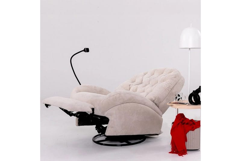 Adesis Sähköinen recliner-nojatuoli - Kermanvalkoinen - Huonekalut - Tuoli & nojatuoli - Nojatuoli & lepotuoli - Mekanismituoli