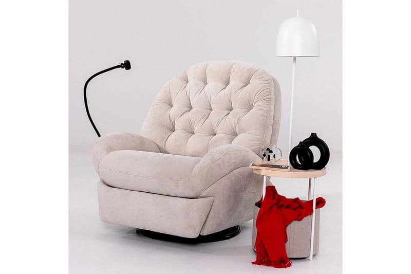 Adesis Sähköinen recliner-nojatuoli - Kermanvalkoinen - Huonekalut - Tuoli & nojatuoli - Nojatuoli & lepotuoli - Makuutuoli & divaanituoli