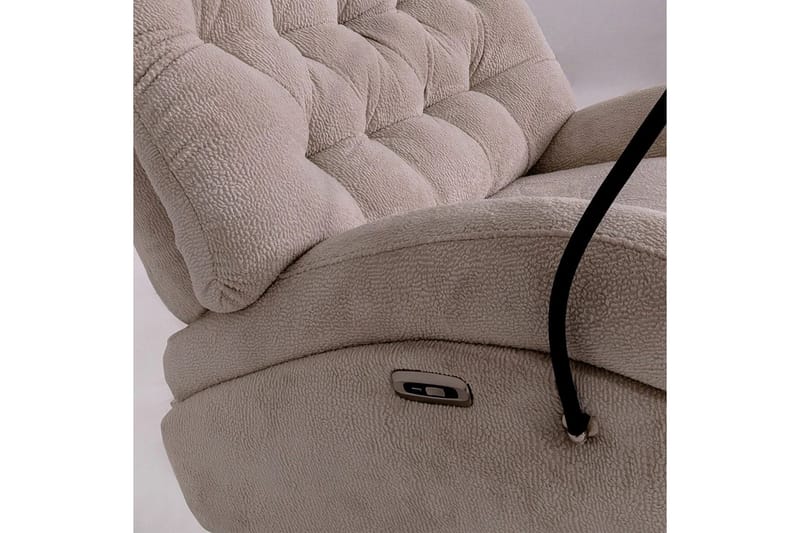 Adesis Sähköinen recliner-nojatuoli - Kermanvalkoinen - Huonekalut - Tuoli & nojatuoli - Nojatuoli & lepotuoli - Makuutuoli & divaanituoli