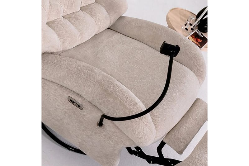 Adesis Sähköinen recliner-nojatuoli - Kermanvalkoinen - Huonekalut - Tuoli & nojatuoli - Nojatuoli & lepotuoli - Mekanismituoli