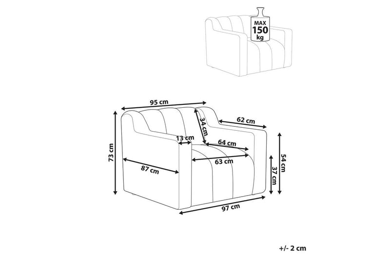 Nojatuoli Agerup - Beige - Huonekalut - Tuoli & nojatuoli - Nojatuoli & lepotuoli