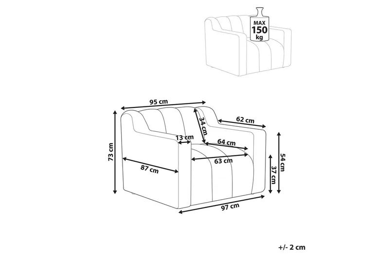Nojatuoli Agerup - Valkoinen - Huonekalut - Tuoli & nojatuoli - Nojatuoli & lepotuoli
