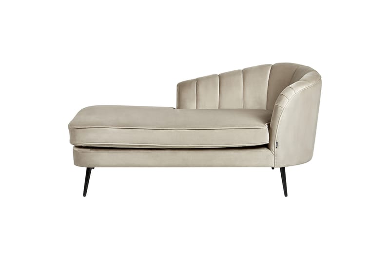 Allier Lepotuoli 150 cm Oikealta - Beige/Musta - Huonekalut - Tuoli & nojatuoli - Nojatuoli & lepotuoli - Makuutuoli & divaanituoli