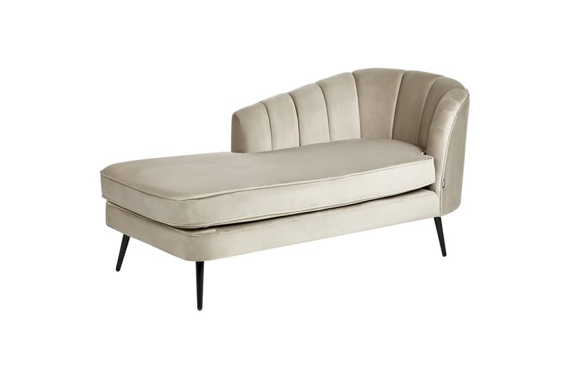Allier Lepotuoli 150 cm Oikealta - Beige/Musta - Huonekalut - Tuoli & nojatuoli - Nojatuoli & lepotuoli - Makuutuoli & divaanituoli