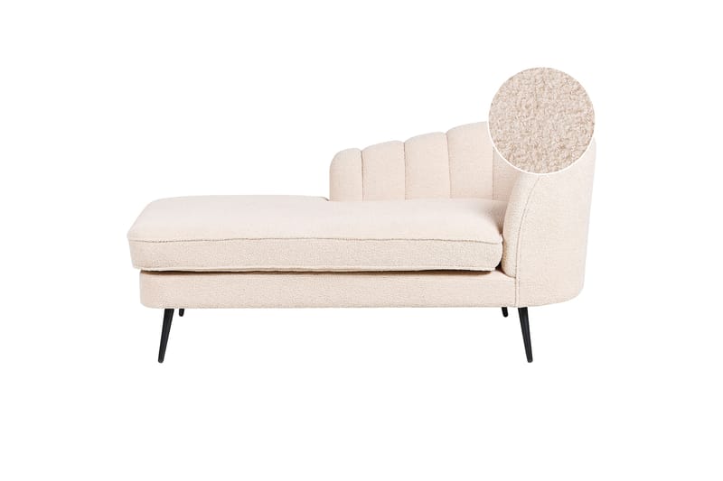 Allier Lepotuoli 150 cm Oikealta - Beige/Musta - Huonekalut - Tuoli & nojatuoli - Nojatuoli & lepotuoli - Makuutuoli & divaanituoli