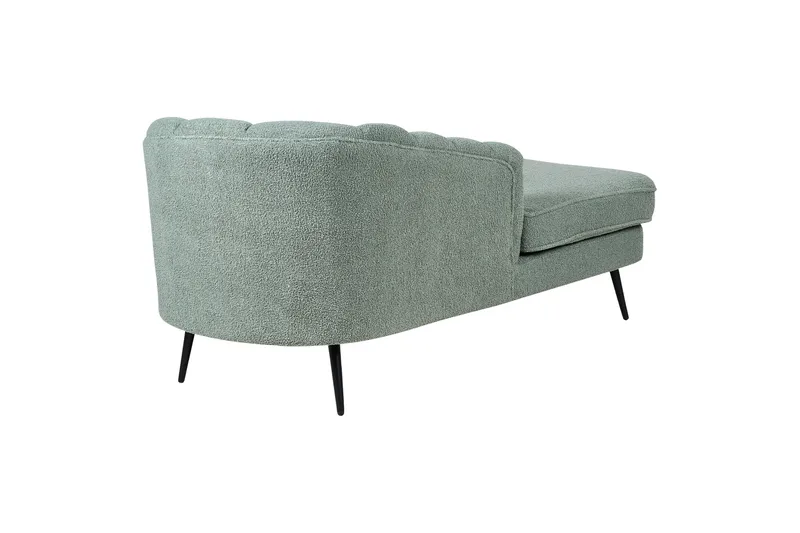 Allier Lepotuoli 150 cm Oikealta - Musta/Vihreä - Huonekalut - Tuoli & nojatuoli - Nojatuoli & lepotuoli - Makuutuoli & divaanituoli