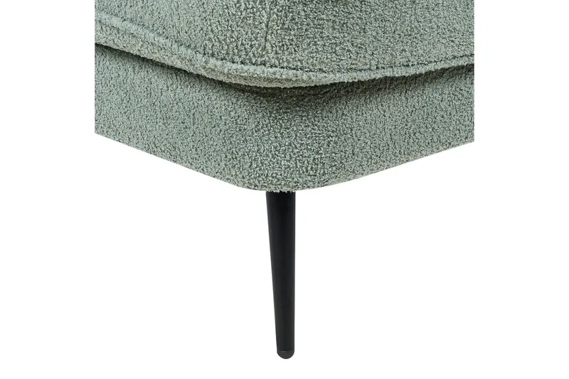 Allier Lepotuoli 150 cm Oikealta - Musta/Vihreä - Huonekalut - Tuoli & nojatuoli - Nojatuoli & lepotuoli - Makuutuoli & divaanituoli