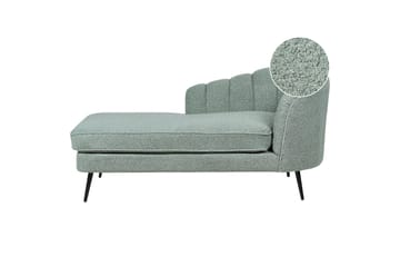 Allier Lepotuoli 150 cm Oikealta - Musta/Vihreä - Huonekalut - Tuoli & nojatuoli - Nojatuoli & lepotuoli - Makuutuoli & divaanituoli