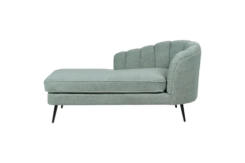 Allier Lepotuoli 150 cm Oikealta - Musta/Vihreä - Huonekalut - Tuoli & nojatuoli - Nojatuoli & lepotuoli - Makuutuoli & divaanituoli