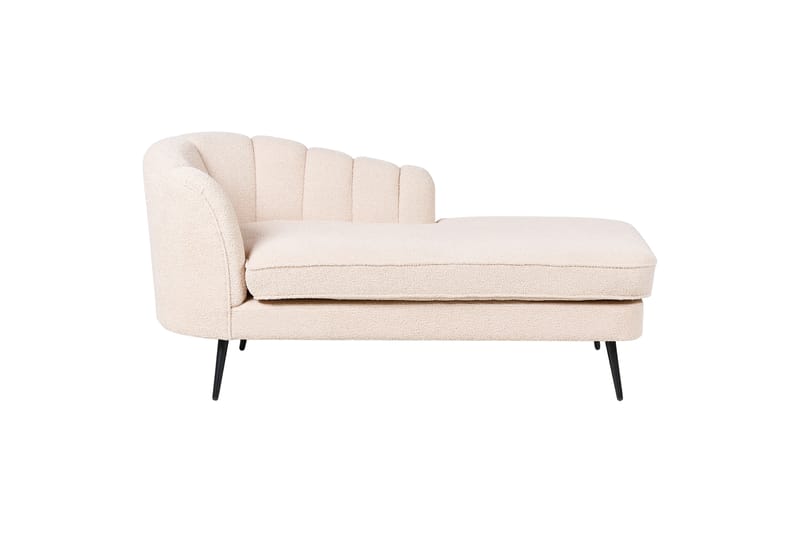 Allier Lepotuoli 150 cm Vasemmalta - Beige/Musta - Huonekalut - Tuoli & nojatuoli - Nojatuoli & lepotuoli - Makuutuoli & divaanituoli