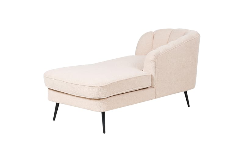 Allier Lepotuoli 150 cm Vasemmalta - Beige/Musta - Huonekalut - Tuoli & nojatuoli - Nojatuoli & lepotuoli - Makuutuoli & divaanituoli