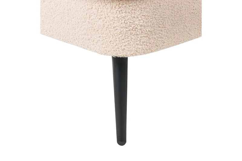 Allier Lepotuoli 150 cm Vasemmalta - Beige/Musta - Huonekalut - Tuoli & nojatuoli - Nojatuoli & lepotuoli - Makuutuoli & divaanituoli