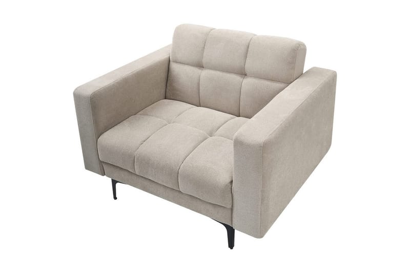 Nojatuoli Alnes Beige/musta - Beige/musta - Huonekalut - Tuoli & nojatuoli - Nojatuoli & lepotuoli