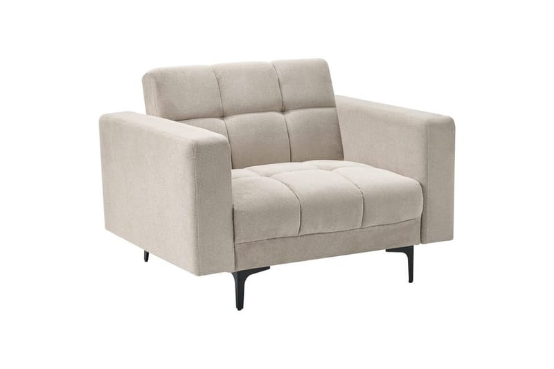 Nojatuoli Alnes Beige/musta - Beige/musta - Huonekalut - Tuoli & nojatuoli - Nojatuoli & lepotuoli