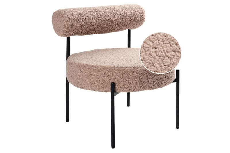 Nojatuoli Alpha Beige/musta - Beige/musta - Huonekalut - Tuoli & nojatuoli - Nojatuoli & lepotuoli