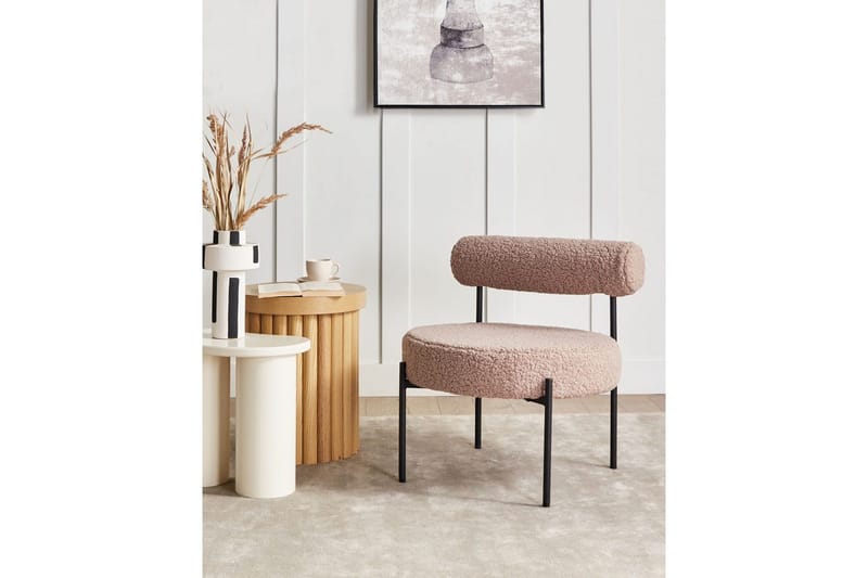 Nojatuoli Alpha Beige/musta - Beige/musta - Huonekalut - Tuoli & nojatuoli - Nojatuoli & lepotuoli