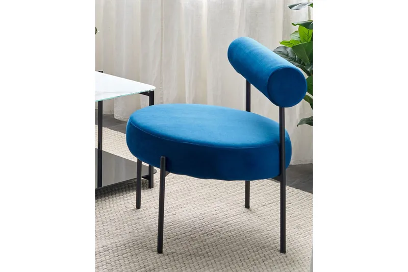 Nojatuoli Alpha - Sininen, Musta - Huonekalut - Tuoli & nojatuoli - Nojatuoli & lepotuoli