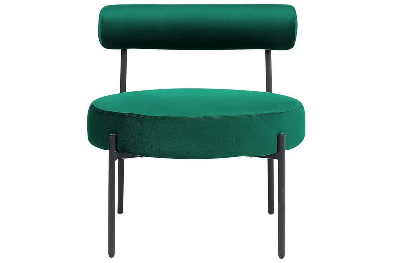 Nojatuoli Alpha - Smaragdinvihreä, Musta - Huonekalut - Tuoli & nojatuoli - Nojatuoli & lepotuoli