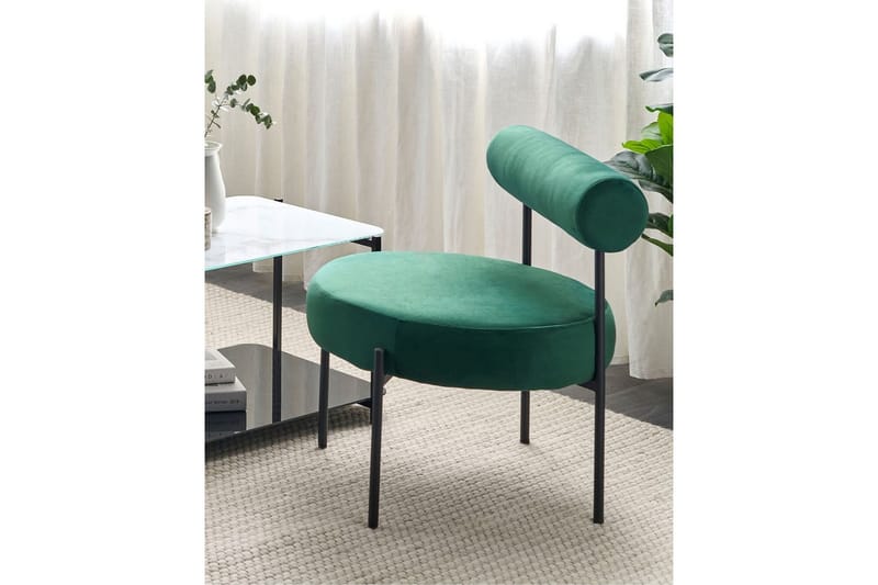 Nojatuoli Alpha - Smaragdinvihreä, Musta - Huonekalut - Tuoli & nojatuoli - Nojatuoli & lepotuoli