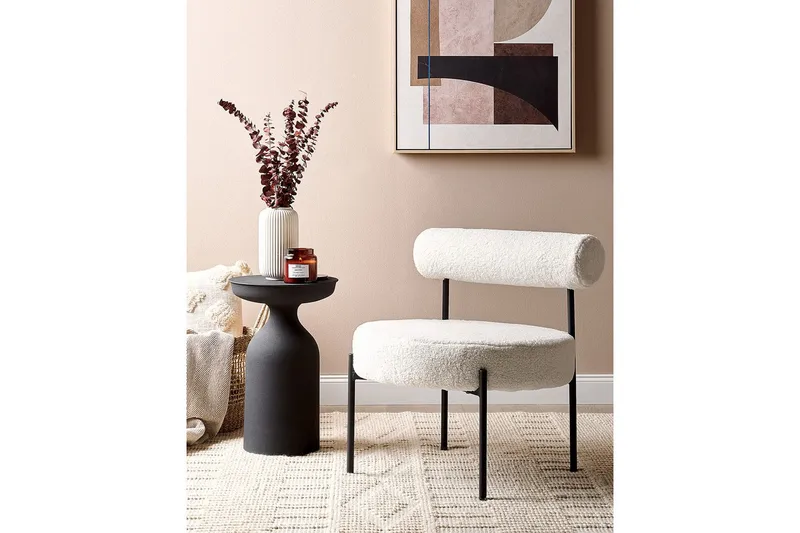 Nojatuoli Alpha - Valkoinen, Musta - Huonekalut - Tuoli & nojatuoli - Nojatuoli & lepotuoli