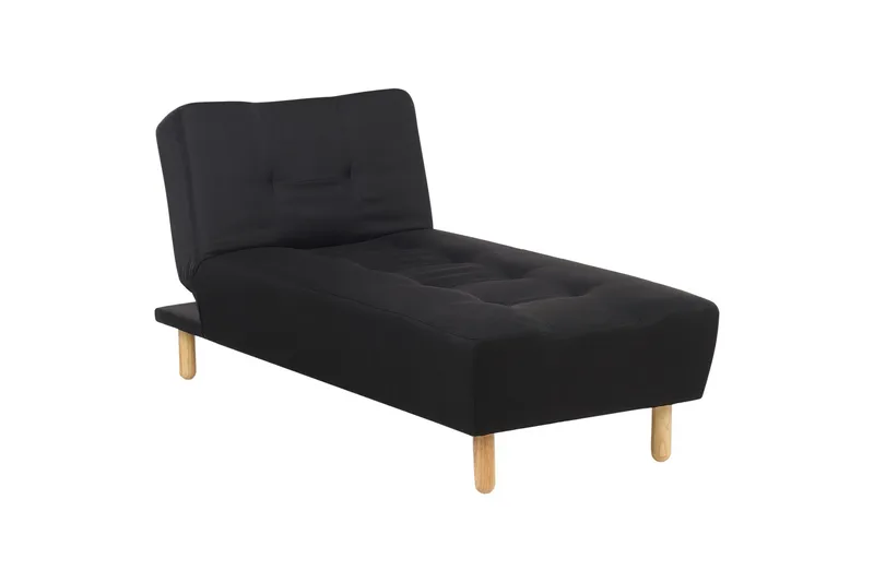 Alsten Lepotuoli 163 cm, Musta/Vaalea puu