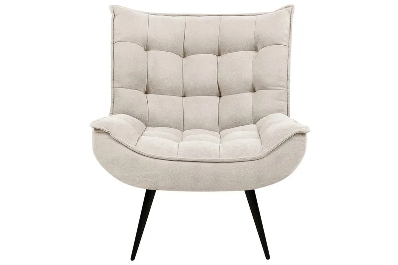 Nojatuoli Alvesta - Beige, musta - Huonekalut - Tuoli & nojatuoli - Nojatuoli & lepotuoli