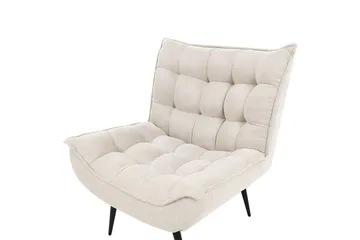 Nojatuoli Alvesta - Beige, musta - Huonekalut - Tuoli & nojatuoli - Nojatuoli & lepotuoli