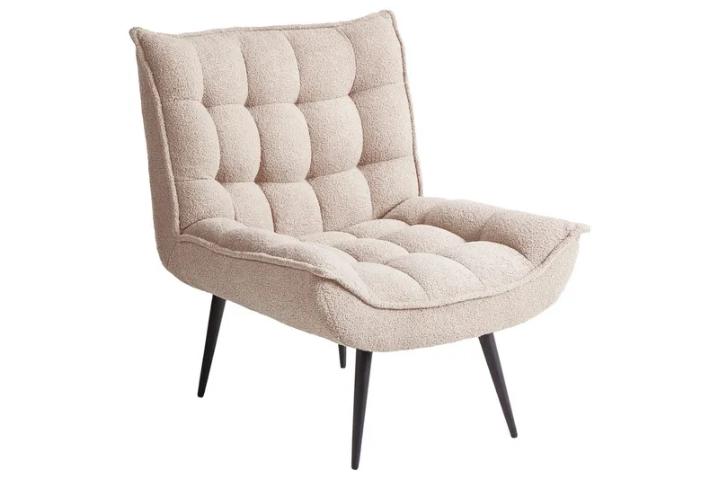 Nojatuoli Alvesta Beige/musta - Beige/musta - Huonekalut - Tuoli & nojatuoli - Nojatuoli & lepotuoli