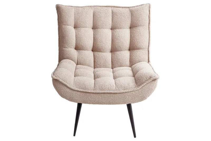 Nojatuoli Alvesta Beige/musta - Beige/musta - Huonekalut - Tuoli & nojatuoli - Nojatuoli & lepotuoli