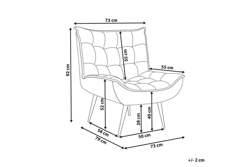 Nojatuoli Alvesta - Vihreä, musta - Huonekalut - Tuoli & nojatuoli - Nojatuoli & lepotuoli
