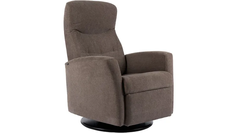 Alvion Hjellegjerde recliner-nojatuoli kankaalla, Taupe