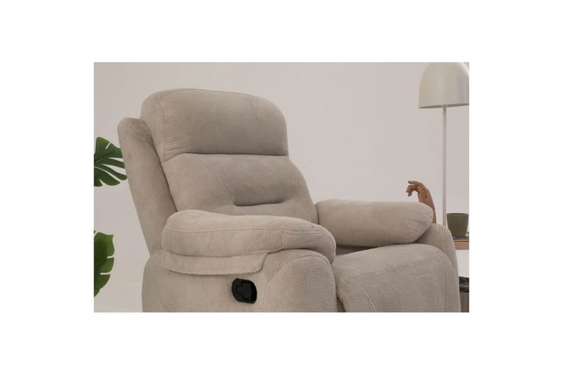 Angola Manuaalinen recliner-nojatuoli - Kermanvalkoinen - Huonekalut - Tuoli & nojatuoli - Nojatuoli & lepotuoli - Mekanismituoli